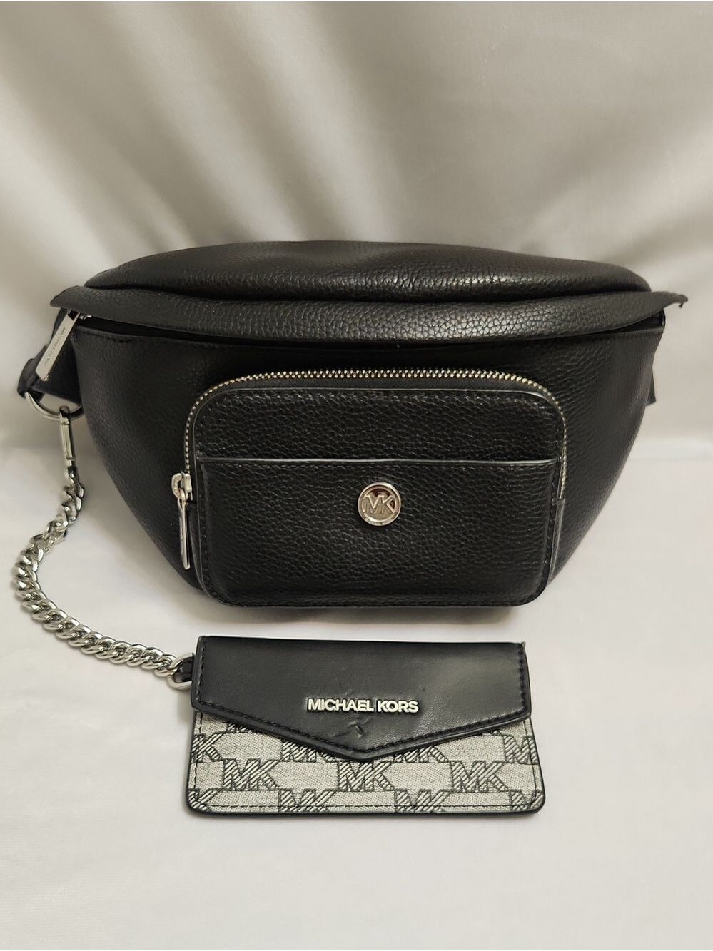 Michael Kors Maisie Large Pebbled Leather 2-in-1 Sling Pack Belt Bag